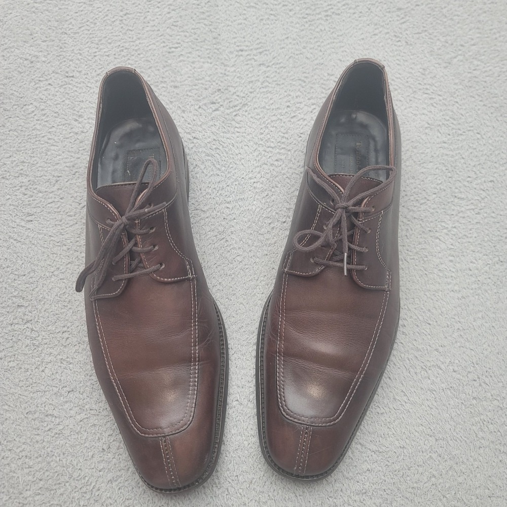 To Boot New York Shoes Mens 8 Brown Leather Adam Derrick Dress Lace Up 1850